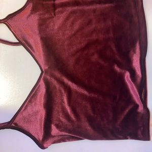 Red velvet tank